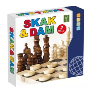 10: Skak & Dam 2-i-1 Brætspil