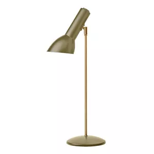 7: Cph Lighting - Oblique Bordlampe Oliven Grøn/Messing