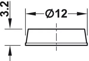 2: Anslagsdæmpere DB121 - Ø12 - 264 stk
