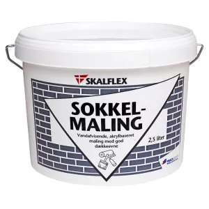 2: Skalflex Sokkelmaling Sort - 2,5lt