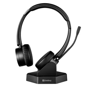 8: Sandberg Bluetooth Kontor Headset Pro+ m. Mikrofon - Sort