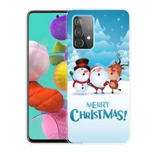 6: Samsung Galaxy A53 (5G) TPU Plast Julecover - Merry Christmas - Julemand & Venner