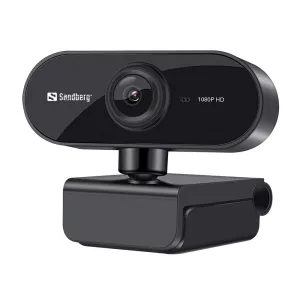4: Sandberg USB Webcam Flex m. Mikrofon 1080p 30fps - Sort