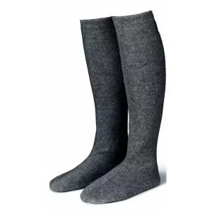 1: Karmameju Cozy Fleece Socks W. Suede Sole Grey Str. Small (U)