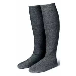 2: Karmameju Cozy Fleece Socks W. Suede Sole Grey Str. Large (U)