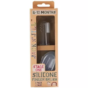6: Jack N' Jill Silicone Finger Brush - 2 Pieces