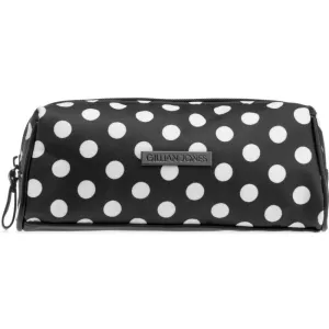 4: Gillian Jones Makeup Bag Small - Black With White Dots 10624 (Limited Edition)