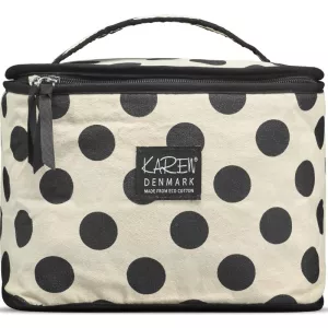 7: Gillian Jones Karen Beauty Box ECO Cotton - Beige With Black Dots 10072-95