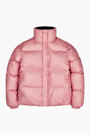 1: Boxy Puffer Jacket - Pink Sky - Rains - Pink M
