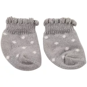 8: Götz dukketøj, sokker, grå - 30-50 cm