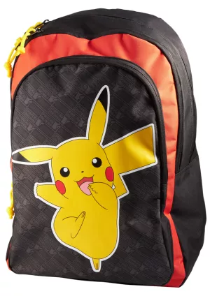 6: Pokémon - Skoletaske Til Børn - Pikachu - Sort Rød