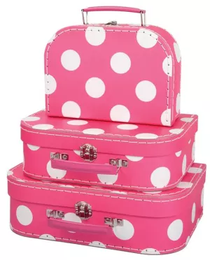 1: Magni - Kuffertsæt pink 3 dele
