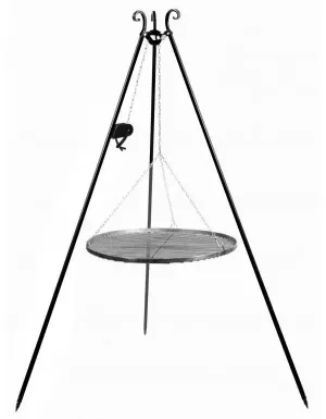 5: Bålstativ / Bålsæt 180 cm med grillrist + Lift - 60 diameter
