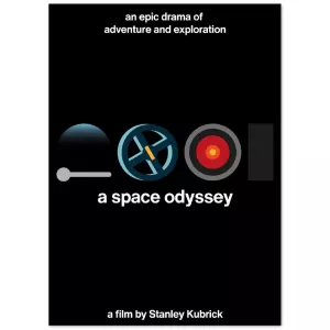2: Filmplakat - A Space Odyssey Artwork Plakat, 13x18 cm / 5x7?