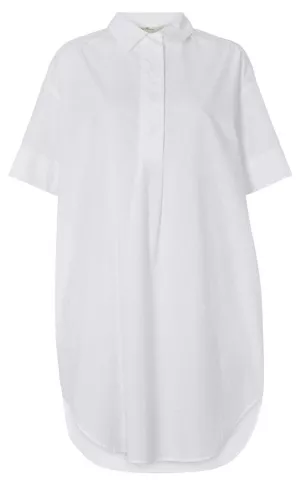 2: Basic Apparel Skjortekjole - Vilde Tunique - Bright White