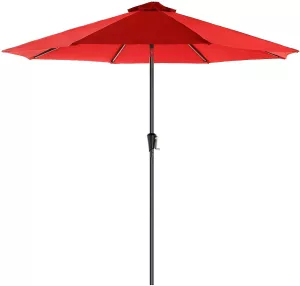 8: Parasol til terrassen/haven, rød