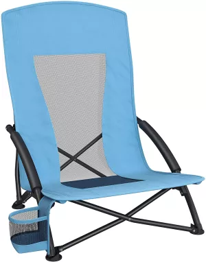 1: Strandstol, lyseblå
