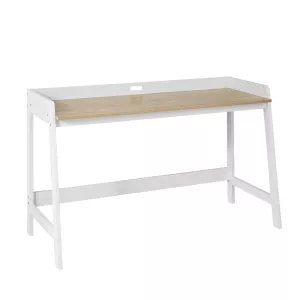 3: Skrivebord i moderne design, hvid