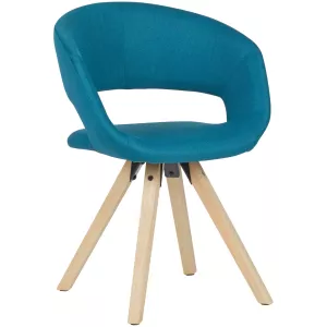 11: Spisebordsstol I Retro-Stil, Blå