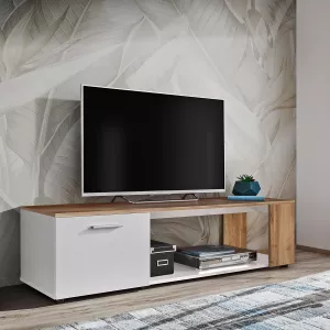 3: Smukt TV-møbel i minimalistisk stil, fås i 2 farvekombinationer