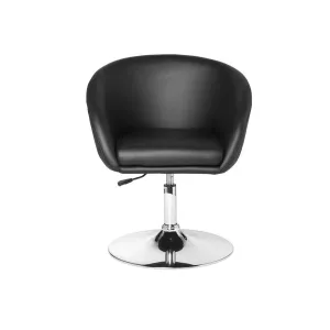 15: Luksuriøs stol i sort læderlook