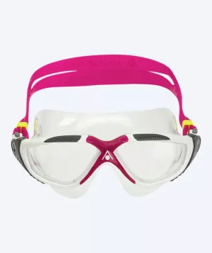6: Aquasphere dame svømmemaske - Vista - Hvid/Lyserød (klar linse)