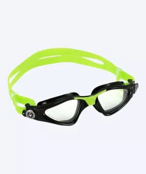 16: Aquasphere svømmebriller til børn - Kayenne - Sort/grøn (klar linse)