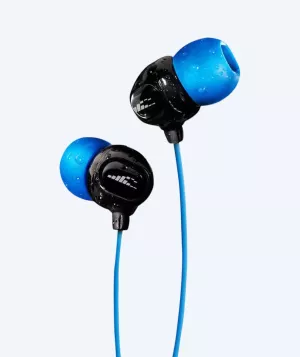12: H2OAudio vandtætte høretelefoner - Surge S+ - kort snor - Blå