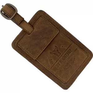 4: By Fogstrup Kuffertmærke i læder | brun