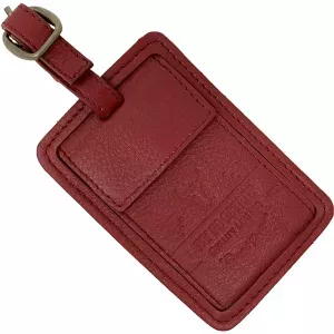 2: By Fogstrup Kuffertmærke i læder | rød