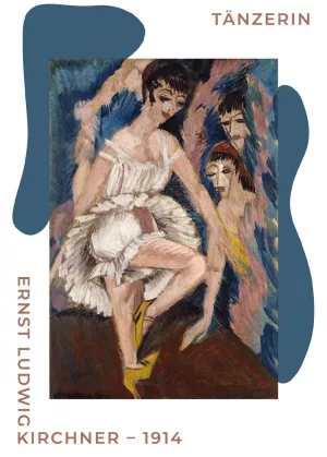 11: TaÌnzarina - Ernst L. Kirchner museumsplakat