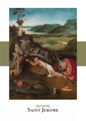 3: Saint jerome - Hieronymus Bosch museumsplakat