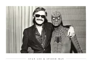 4: Stan Lee and Spider-man - Plakat