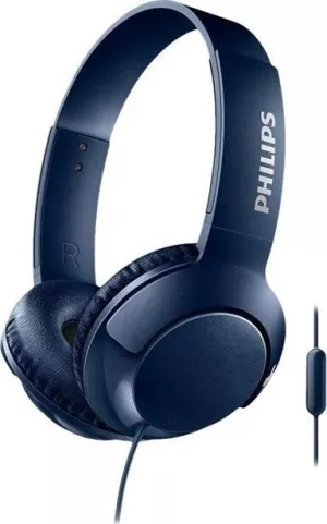 5: Philips Shl3075 - Bass+ On Ear Hovedtelefoner Med Mikrofon - Blå