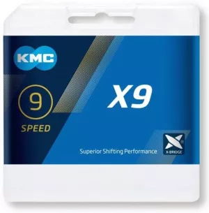 4: KMC X9 9 speed 114 links Cykelkæde