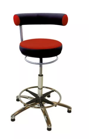 7: Sanus Højstol med fodstøtte - til skrivebord, køkkenbord eller barstol (arbejdsstol)
