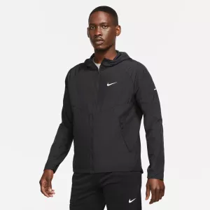 8: Nike Repel Miler Løbejakke Herrer Langærmet Tshirts Sort S