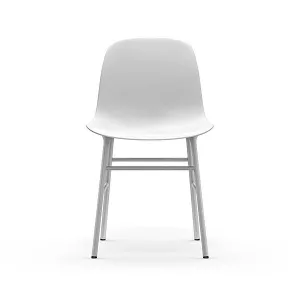 15: Normann Copenhagen Form chair - Hvid/stål