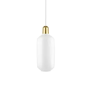 13: Normann Copenhagen Amp lamp large - white/brass