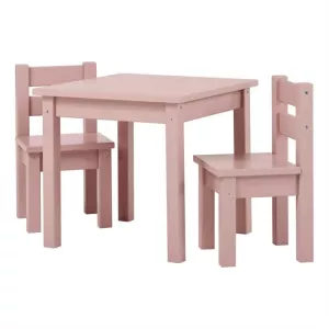 14: Hoppekids MADS Børnesæt - bord og 2 stole - Pale Rose