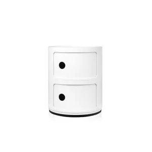 10: Kartell Componibili opbevaringsmøbel - 2 rum - hvid