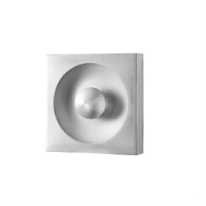 1: Verner Panton Spiegel Væglampe / Loftlampe - Børstet aluminium