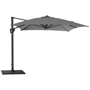 10: Cane-Line Hyde Luxe parasol inkl. fod - 3x4 m. - Aluminium med Antracit dug