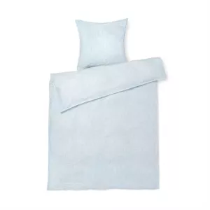 7: Juna Monochrome sengetøj - Lys blå / Hvid