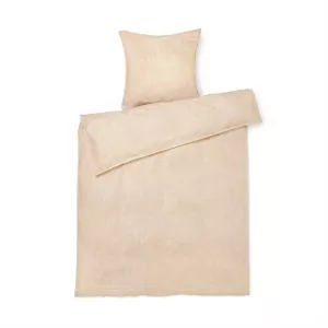 10: Juna Monochrome sengetøj - Okker / Hvid
