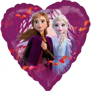 4: Hjerte Folie ballon Frost, Anna og Elsa