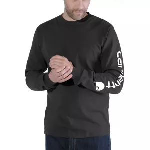 13: CARHARTT T-Shirt Sleeve Logo L/S Black
