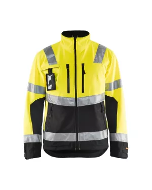 3: Blåkläder softshell jakke Hi-Vis gul/sort 4900 (S)