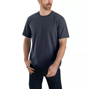 11: CARHARTT T-Shirt Non-Pocket Short Sleeve Navy