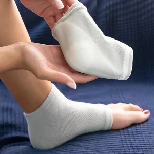 6: Gel hæl sokker der blødgør tør, hård hud